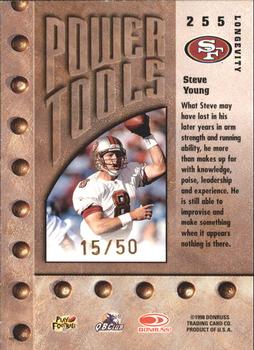1998 Leaf Rookies & Stars - Longevity #255 Steve Young Back