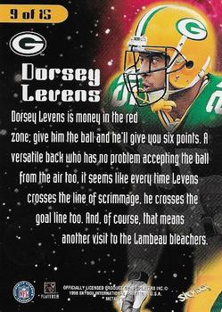 1998 Metal Universe - Planet Football #9 Dorsey Levens Back