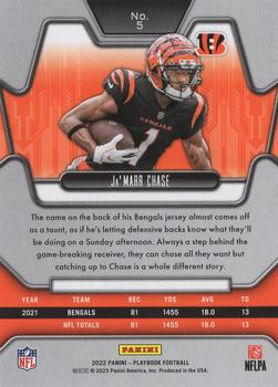 2022 Panini Playbook #5 Ja'Marr Chase Back