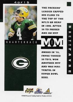 1998 Pinnacle Mint - Minted Moments #4 Brett Favre Back