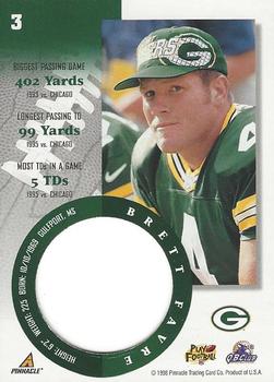 1998 Pinnacle Mint - Silver #3 Brett Favre Back