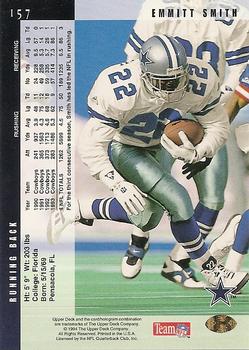 1994 Upper Deck #157 Emmitt Smith Back