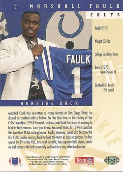 1994 Upper Deck #7 Marshall Faulk Back