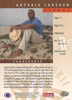 1994 Upper Deck #2 Antonio Langham Back