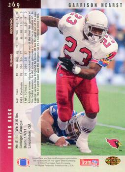 1994 Upper Deck #269 Garrison Hearst Back