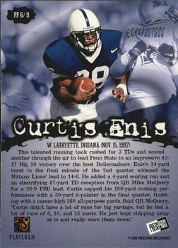 1998 Press Pass - Fields of Fury #FF6 Curtis Enis Back