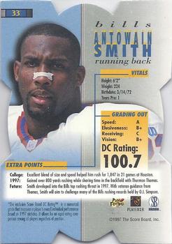 1998 Pro Line DC III #33 Antowain Smith Back