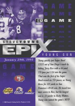 1998 Score - Epix Purple #E12 Steve Young Back
