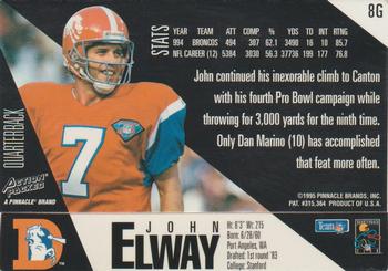 1995 Action Packed - 24K Gold #8G John Elway Back