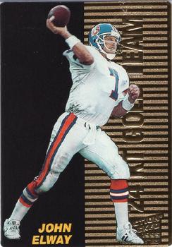 1995 Action Packed Rookies & Stars - 24K Gold #8 John Elway Front