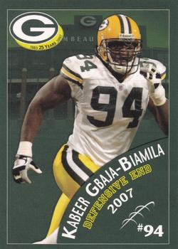 2007 Green Bay Packers Police - Shawano County Sheriff's Office #12 Kabeer Gbaja-Biamila Front