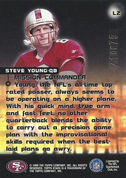 1998 Topps Stars - Luminaries Silver #L2 Steve Young Back