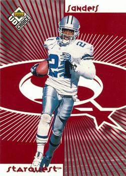 1998 UD Choice - StarQuest/RookQuest Red #SR06 Deion Sanders / Charles Woodson Front