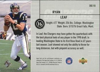 1998 Upper Deck - Define the Game #DG16 Ryan Leaf Back