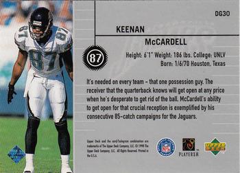 1998 Upper Deck - Define the Game #DG30 Keenan McCardell Back