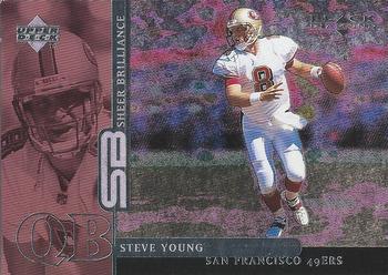 1998 Upper Deck Black Diamond Rookie Edition - Sheer Brilliance #B9 Steve Young Front