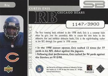 1998 Upper Deck Black Diamond Rookie Edition - Sheer Brilliance #B24 Curtis Enis Back