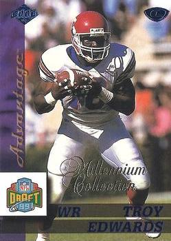 1999 Collector's Edge Advantage - Millennium Collection Blue #163 Troy Edwards Front