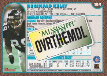 1999 Bowman - Interstate #184 Reginald Kelly Back