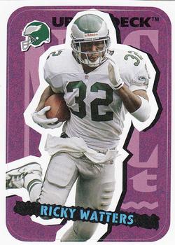 1995 Collector's Choice Update - Stick-Ums #13 Ricky Watters Front