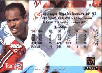 1995 Collector's Edge #191 Alvin Harper Back