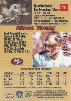 1999 Bowman's Best - Refractors #75 Steve Young Back