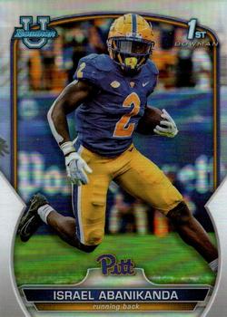 2022 Bowman University Chrome - Refractor #95 Israel Abanikanda Front