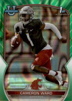 2022 Bowman University Chrome - Green Lava Refractor #34 Cameron Ward Front