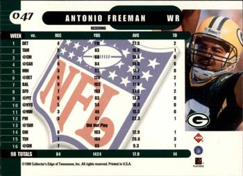 1999 Collector's Edge Supreme - Gold Ingot #047 Antonio Freeman Back