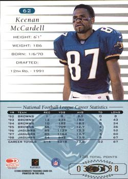 1999 Donruss - Stat Line Career #62 Keenan McCardell Back