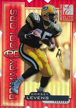 1999 Donruss Elite - Primary Colors Die Cuts Red #3 Dorsey Levens Front