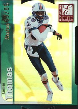 1999 Donruss Elite - Status #076 Lamar Thomas Front