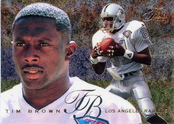 1995 Fleer - Flair Preview #16 Tim Brown Front