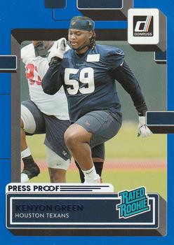 2022 Donruss - Blue Press Proof #354 Kenyon Green Front