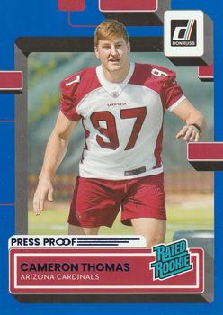 2022 Donruss - Blue Press Proof #389 Cameron Thomas Front