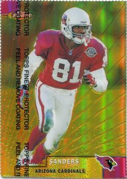 1999 Finest - Gold Refractors #47 Frank Sanders Front