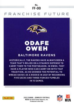 2022 Donruss - Franchise Future #FF-OO Odafe Oweh Back