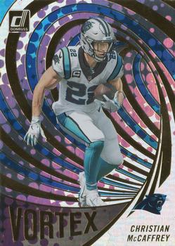 2022 Donruss - Vortex #VTX-10 Christian McCaffrey Front