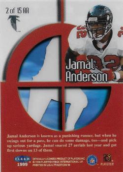 1999 Fleer Tradition - Aerial Assault #2 AA Jamal Anderson Back