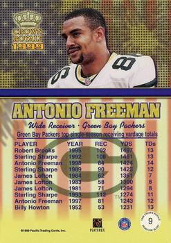 1999 Pacific Crown Royale - Franchise Glory #9 Antonio Freeman Back