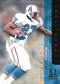 1999 Pacific Omega - 5-Star Attack Foils #18 Eddie George Front