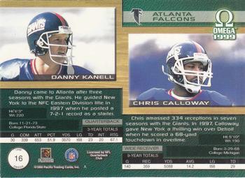 1999 Pacific Omega - Copper #16 Danny Kanell / Chris Calloway Back