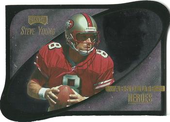 1999 Playoff Absolute EXP - Heroes #HE8 Steve Young Front