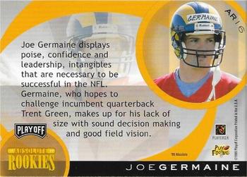 1999 Playoff Absolute EXP - Rookies Inserts #AR16 Joe Germaine Back