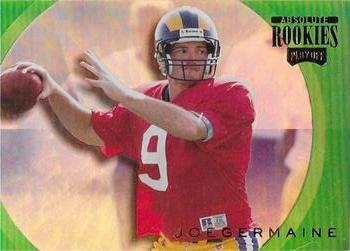 1999 Playoff Absolute EXP - Rookies Inserts #AR16 Joe Germaine Front