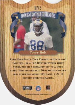 1999 Playoff Contenders SSD - ROY Contenders #ROYC-9 Torry Holt Back
