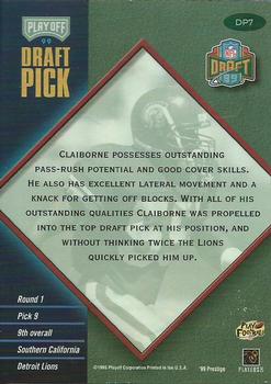 1999 Playoff Prestige EXP - Draft Picks #DP7 Chris Claiborne Back