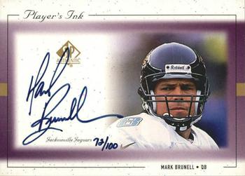 1999 SP Authentic - Player's Ink Purple #BR-A Mark Brunell Front