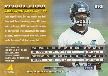 1995 Pinnacle #80 Reggie Cobb Back