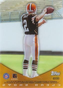 1999 Stadium Club Chrome - Clear Shots #SCCE5 Tim Couch Back